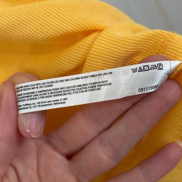 Free People Intimately Orange Soft Semi Sheer Essential Ribbed Tank XL - Picture 6 of 6